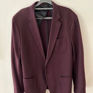 Burgundy Banana Republic sport coat